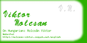 viktor molcsan business card
